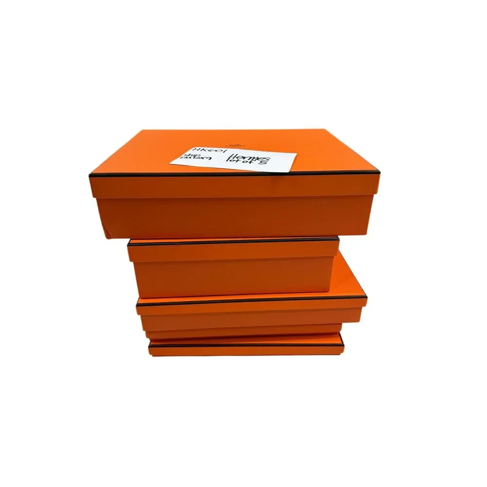 Hermès Paris Orange Gift Boxes Lot of 5 Assorted Sizes Authentic Empty Boxes